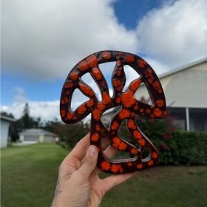 ✨Vintage Orange/Brown Glazed Mushroom Trivet✨